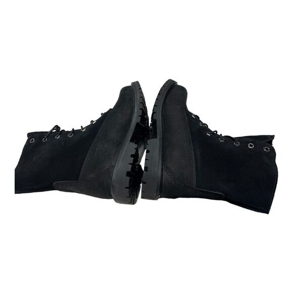 Timberland Boots Womens 6.5 Black Waterproof Roll Fold-Down Teddy Fleece 8149A‎ - Picture 8 of 12